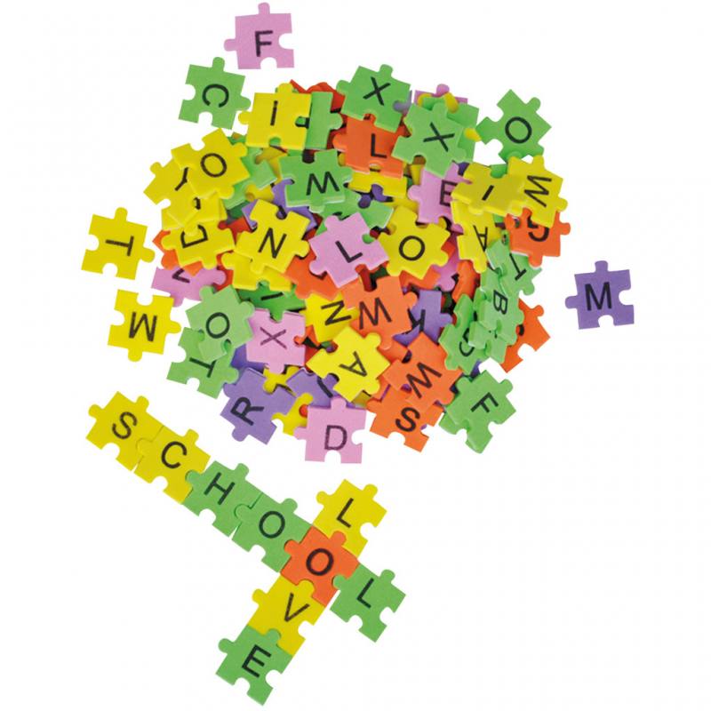 Puzzle-Buchstaben aus Moosgummi