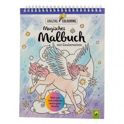 Magisches Malbuch mit Zauberseiten