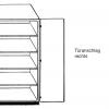 Modulus® Ausgleichsschrank mit 4 Böden