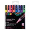 POSCA Glitterfarben, 8er Set, feine Spitze