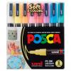 POSCA Pastellfarben, 8er Set, feine Spitze