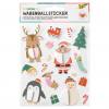 Folia® Wabenball-Sticker Weihnachten